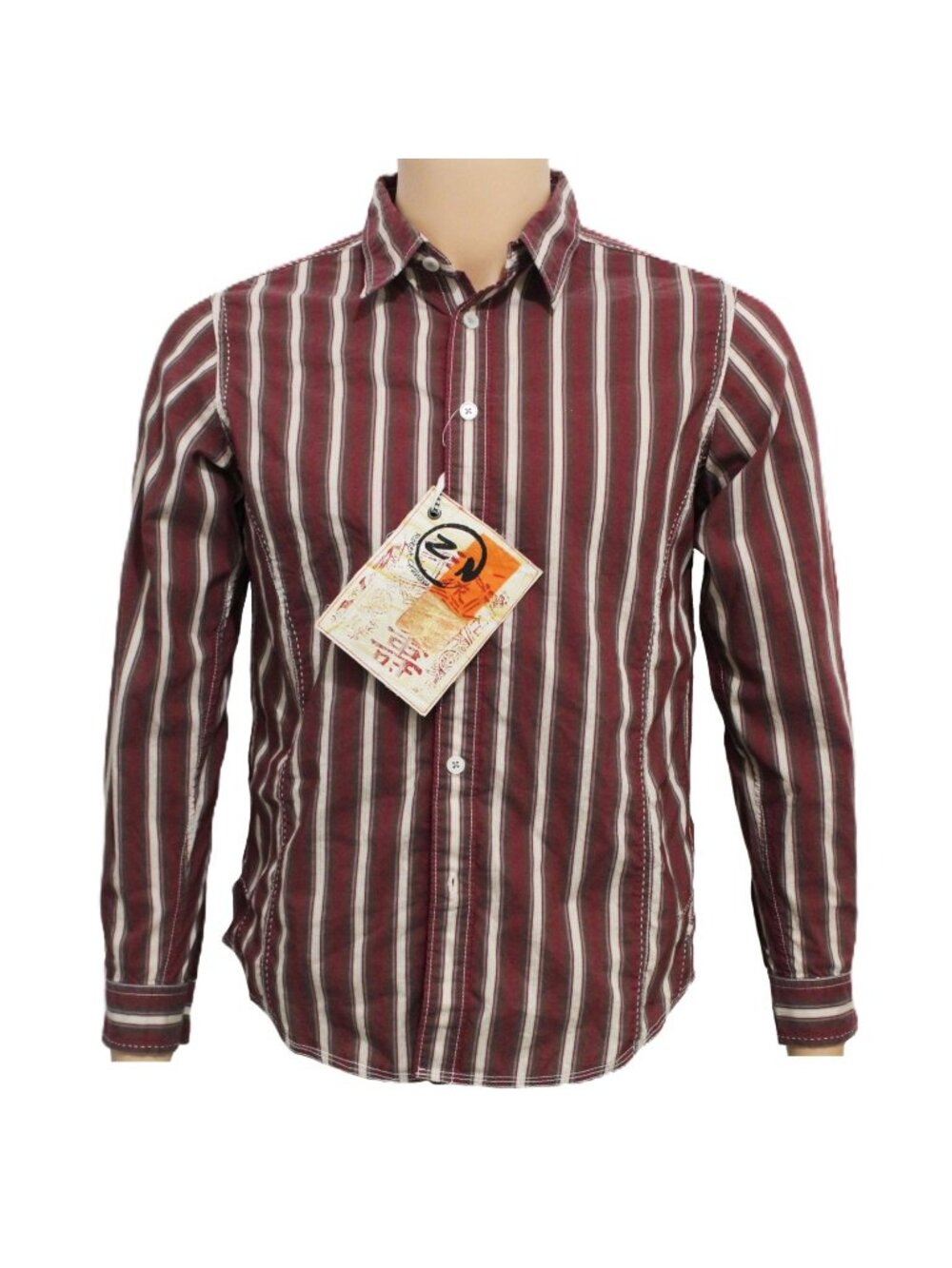 Robert Graham Temple Burgundy Striped Size Extra Large NWT BZF7139